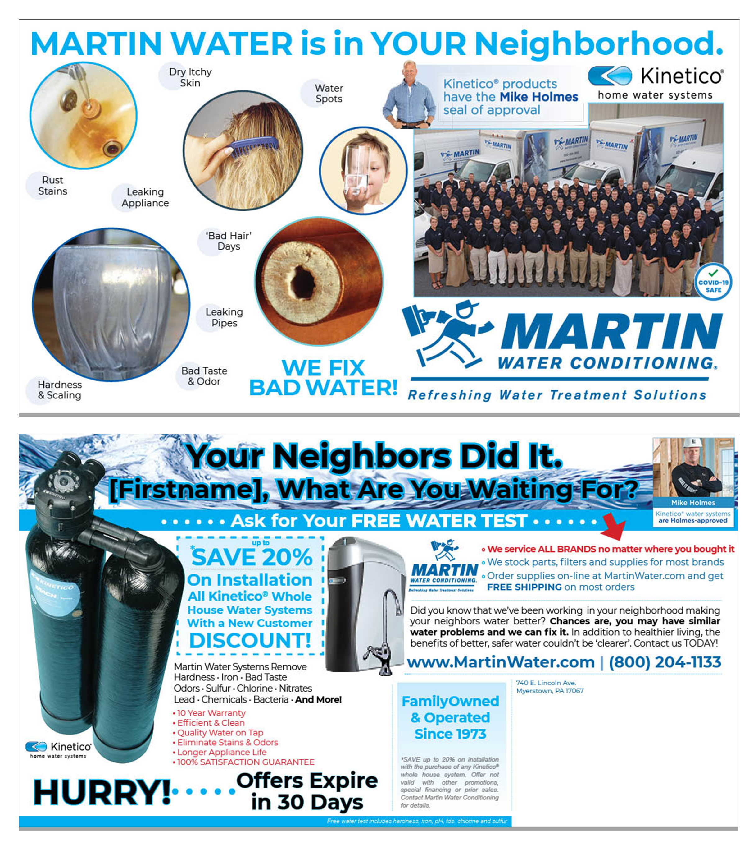 Martin Water Conditioning 6x11 PC Radius Mailing
